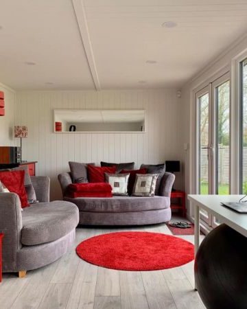 Inside garden room picture